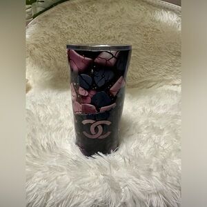 Stylish Black and Pink Tumbler